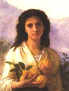 Girl Holding Lemons Adolphe Bouguereau